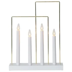 Vinduslampe Glossy, ramme, 4 lyskilder, hvit