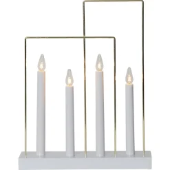 Vinduslampe Glossy, ramme, 4 lyskilder, hvit