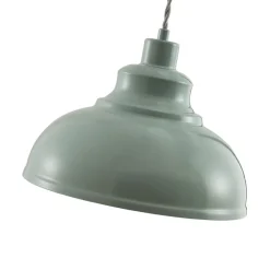 Vintage pendellampe Albertine, metall, lyseblå