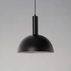 Vitrum cupola M hengelampe, svart, halvsirkelformet, Ø 30 cm