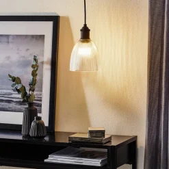 Westinghouse hengelampe 6338540 bølgeglass