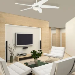 Westinghouse LED-takvifte Bendan, hvit, stillegående