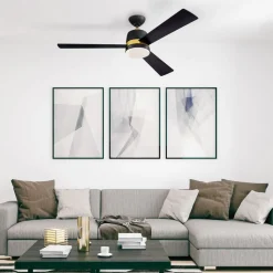 Westinghouse Tristan vifte svart/kirsebær