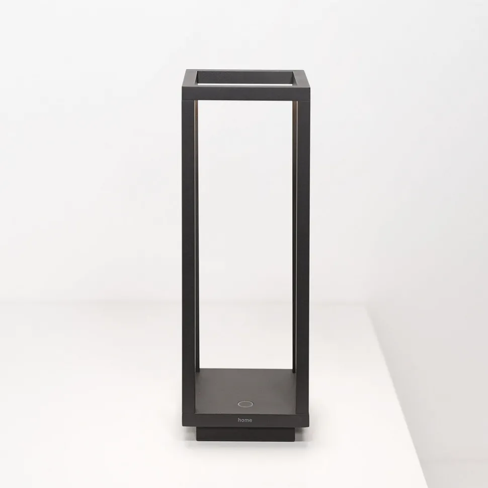 Zafferano Home LED-batteri-lykt IP54 mørkegrå