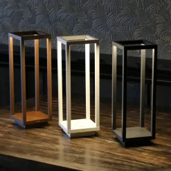 Zafferano Home LED-batteri-lykt IP54 corten