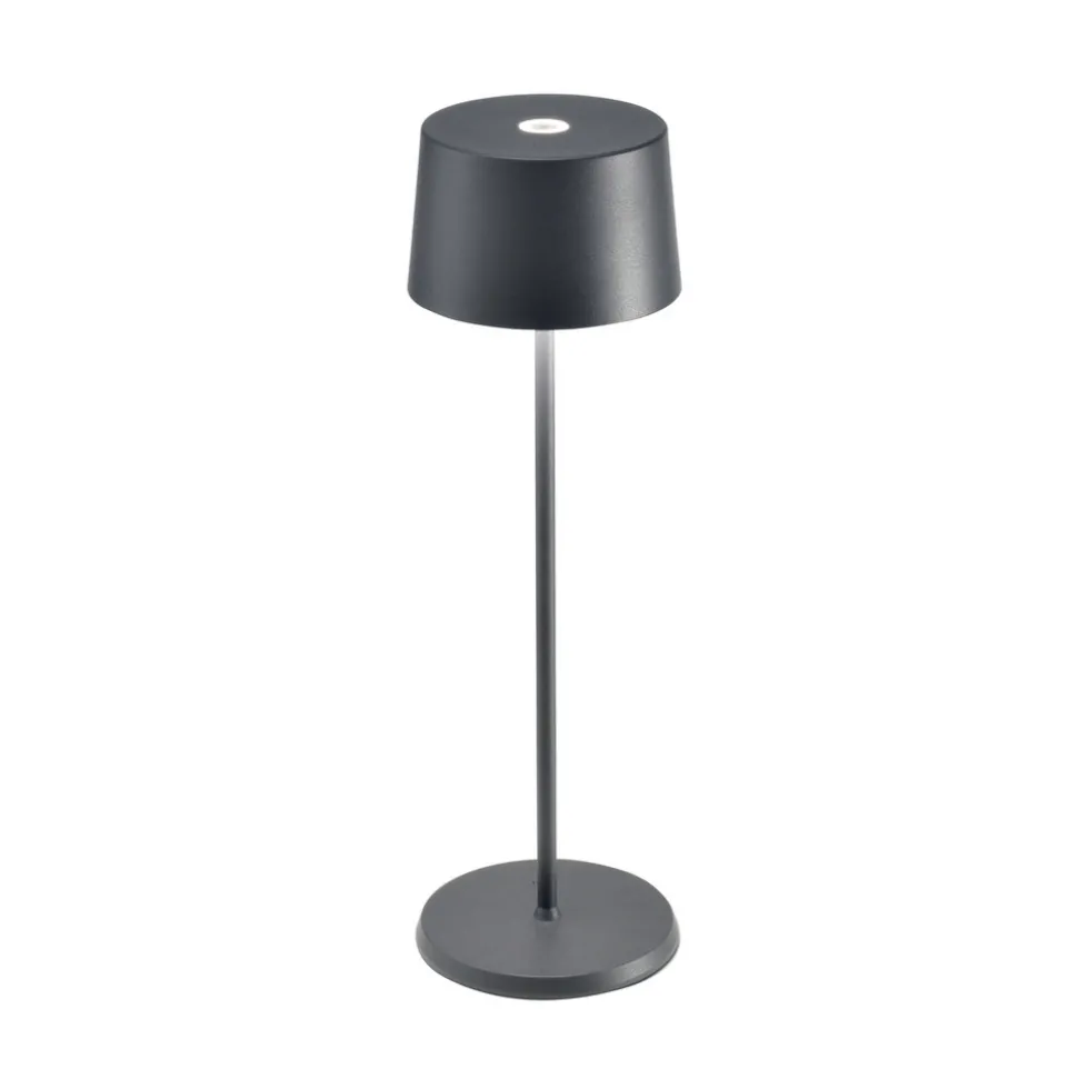 Zafferano Olivia 3K bordlampe IP65 grå