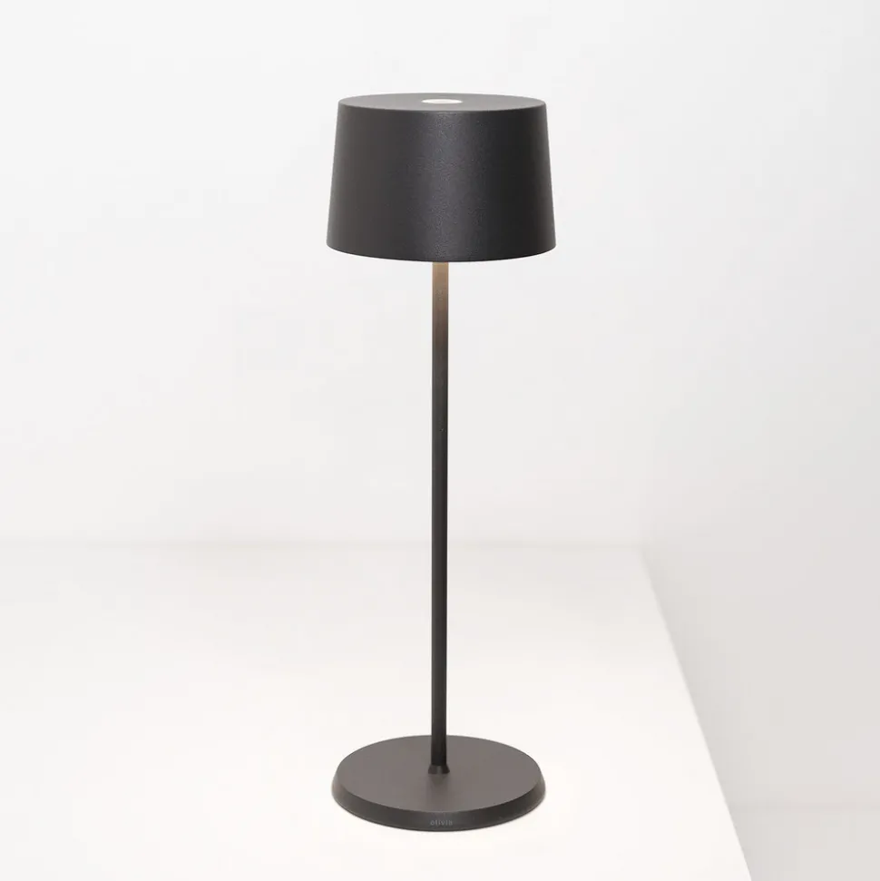 Zafferano Olivia 3K bordlampe IP65 grå