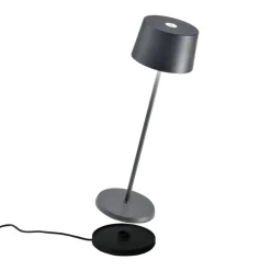 Zafferano Olivia 3K bordlampe IP65 grå