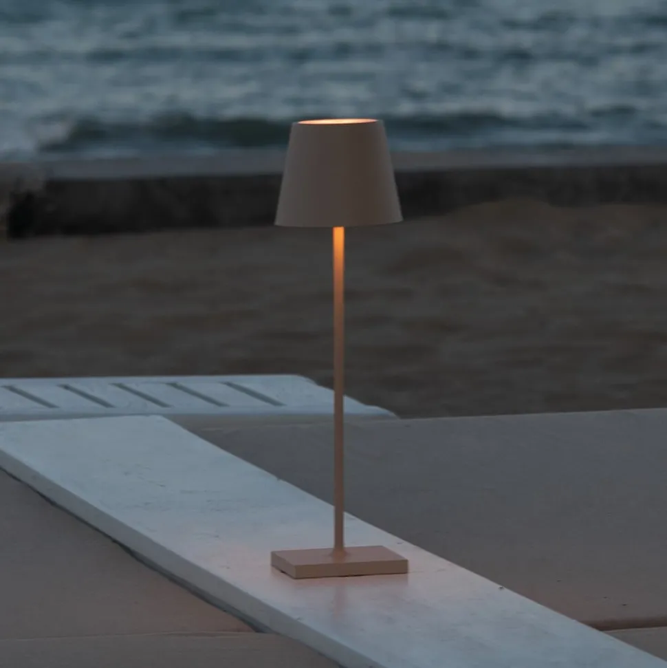 Zafferano Poldina bordlampe batteri IP65 sand