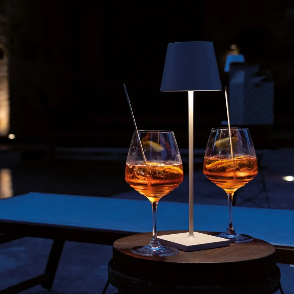 Zafferano Poldina bordlampe batteri IP65 sand