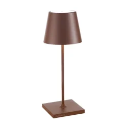 Zafferano Poldina mini bordlampe bat. IP65 corten