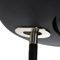 Zenith LED-gulvlampe, leselampe, CCT, metall, svart